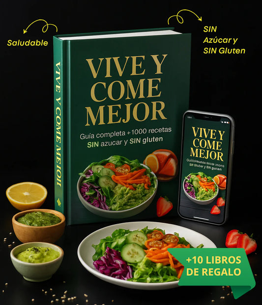 VIVE Y COME MEJOR +1700 recetas saludables + 10 REGALOS