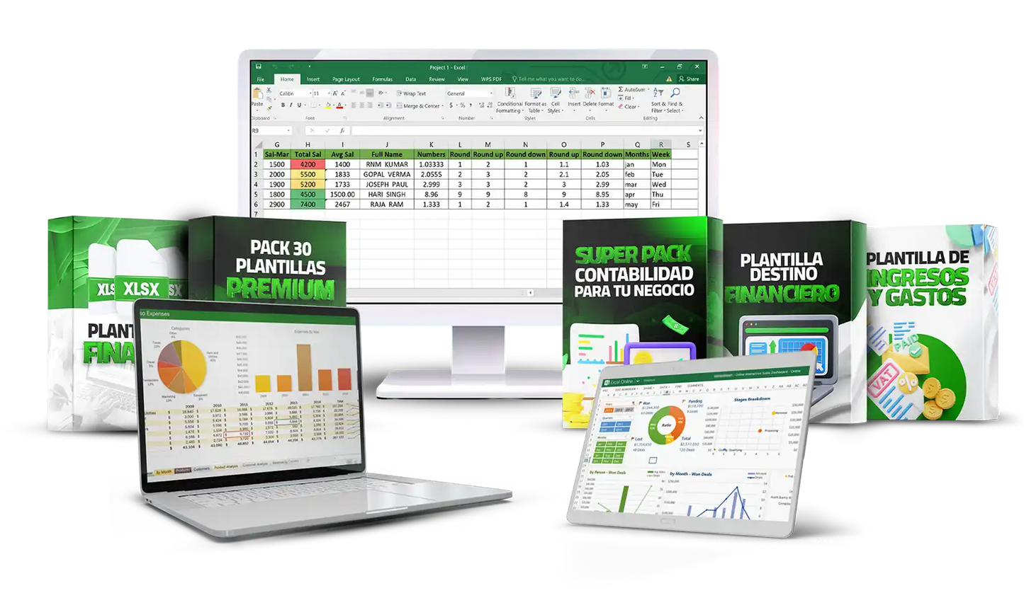 Plantilla Excel Negocio Automatizado| Inventario, Compras, Ventas, Flujo de Caja, Proveedores, gestión negocio,Presupuest Mensual y Finanzas